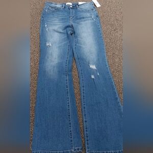 Women's Blue Distressed Jeans